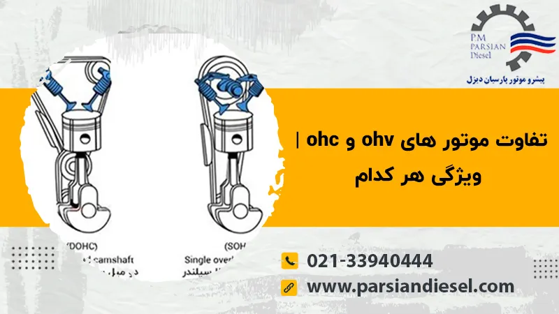 تفاوت موتور های ohv و ohc ویژگی هر کدام